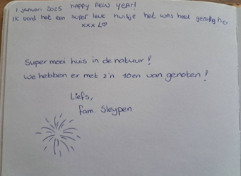 Waar eenvoud terug bijzonder wordt. Neem een kijkje in ons gastenboek