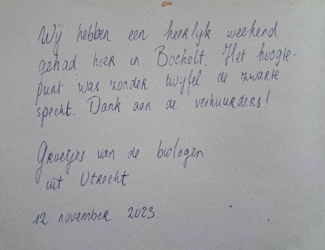 Waar eenvoud terug bijzonder wordt. Neem een kijkje in ons gastenboek